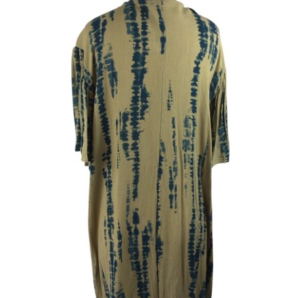 Maurices Olive and Blue Tie-Dye Cardigan, Size XL-NWT - Picture 2 of 7